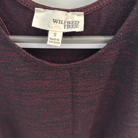 Wilfred Free race back tank top | small | burgundy/black - Picture 4 of 6